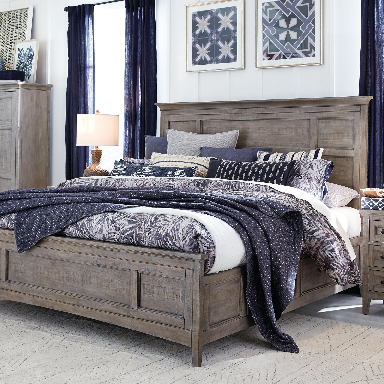 Magnussen Home Paxton Place Dovetail Grey Panel Bed