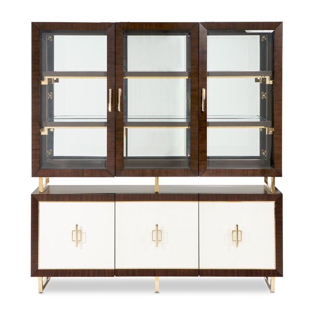 Michael Amini Belmont Place China Cabinet - Espresso