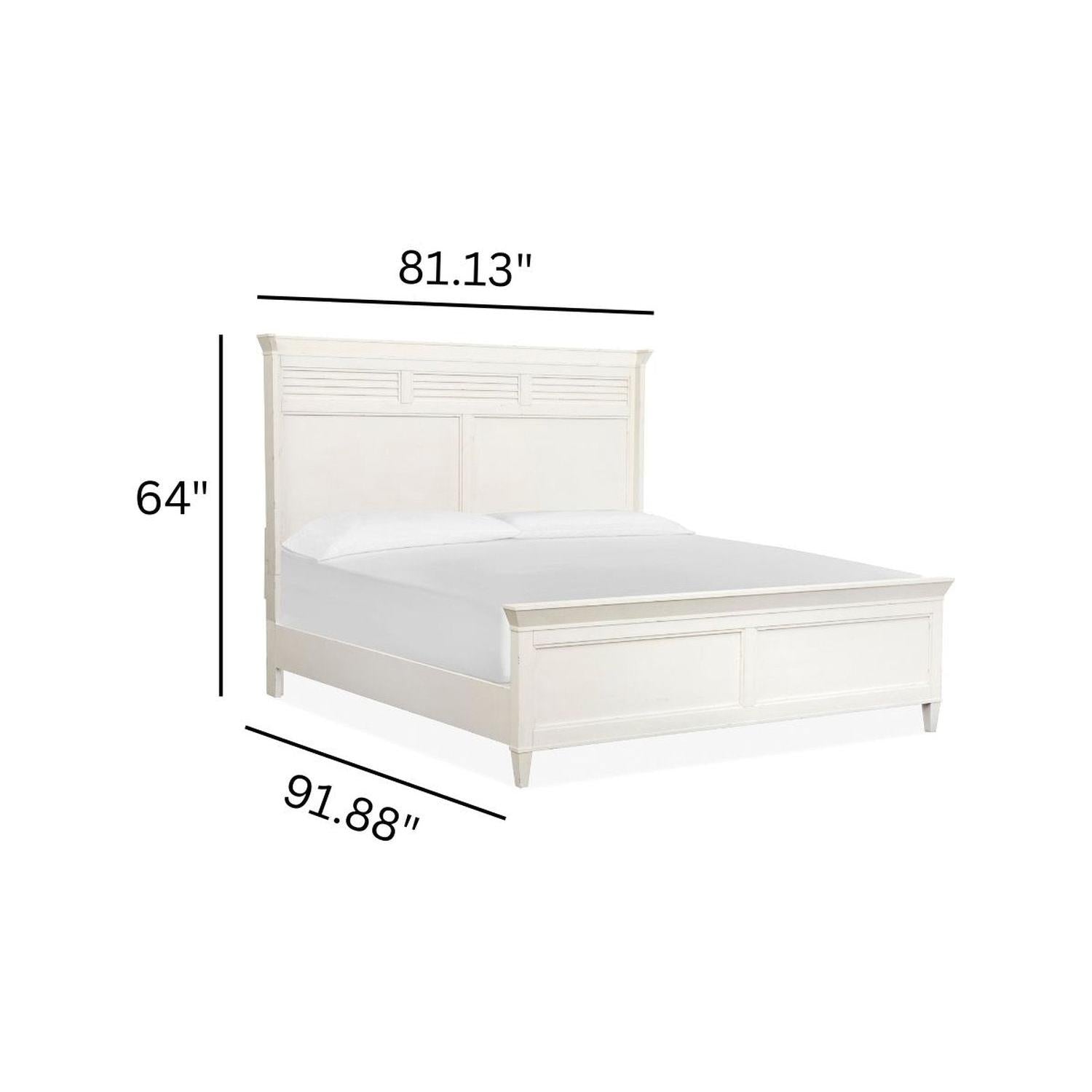 Salt Life Home Echo Isles Sea Pearl and Driftwood California King Classic Panel Bed