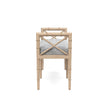 Danica Bamboo Style Upholstered Wood Bench