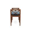 Danica Bamboo Style Upholstered Wood Bench