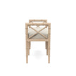 Danica Bamboo Style Upholstered Wood Bench