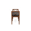 Danica Bamboo Style Upholstered Wood Bench