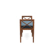 Danica Bamboo Style Upholstered Wood Bench