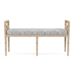 Danica Bamboo Style Upholstered Wood Bench