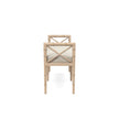 Danica Bamboo Style Upholstered Wood Bench
