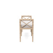 Danica Bamboo Style Upholstered Wood Bench