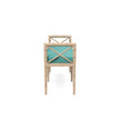 Danica Bamboo Style Upholstered Wood Bench