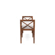 Danica Bamboo Style Upholstered Wood Bench