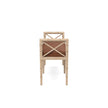 Danica Bamboo Style Upholstered Wood Bench