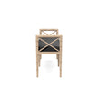 Danica Bamboo Style Upholstered Wood Bench