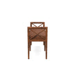 Danica Bamboo Style Upholstered Wood Bench