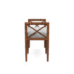 Danica Bamboo Style Upholstered Wood Bench