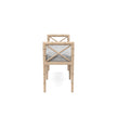 Danica Bamboo Style Upholstered Wood Bench