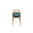 Danica Bamboo Style Upholstered Wood Bench