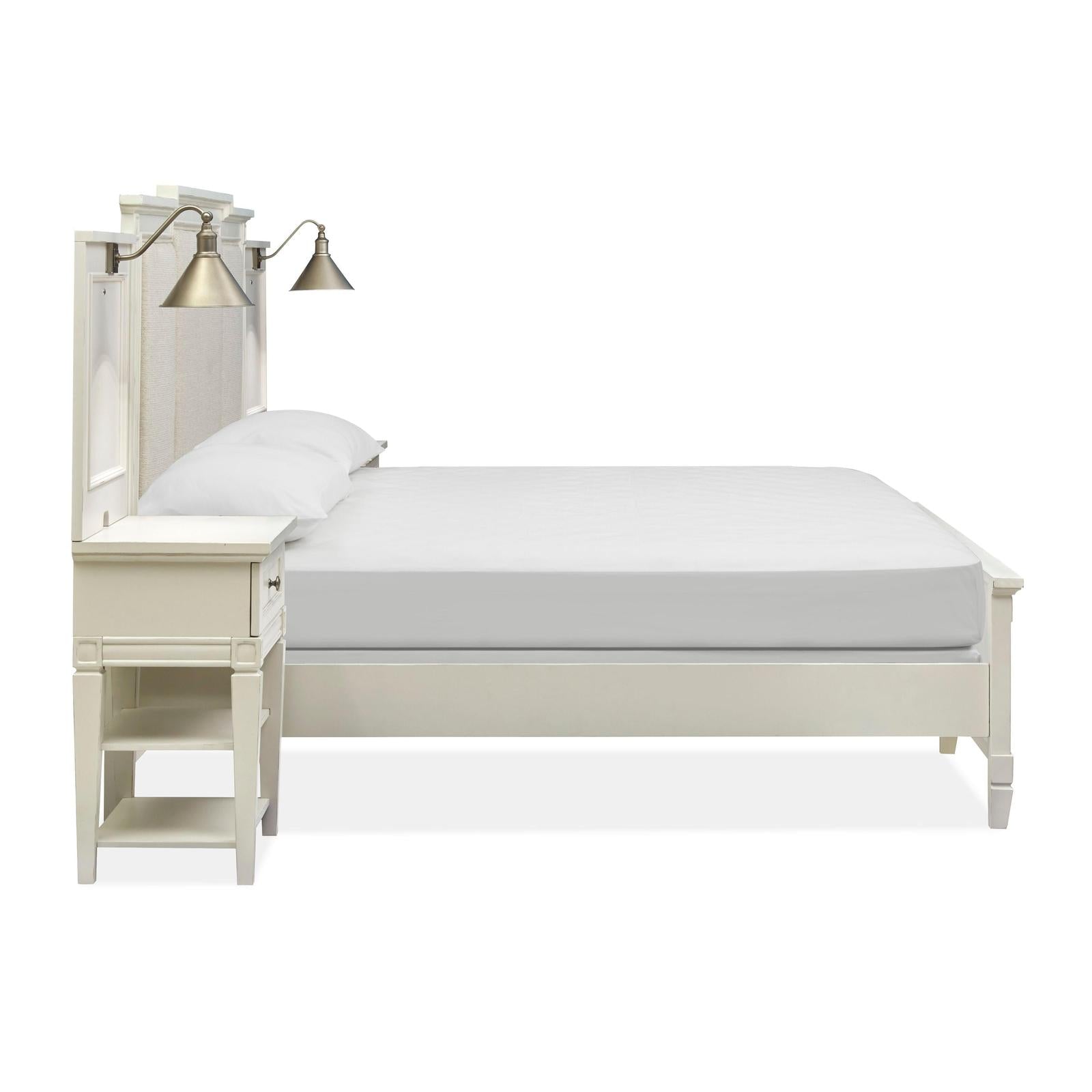 Magnussen Home Willowbrook Egg Shell White Bed