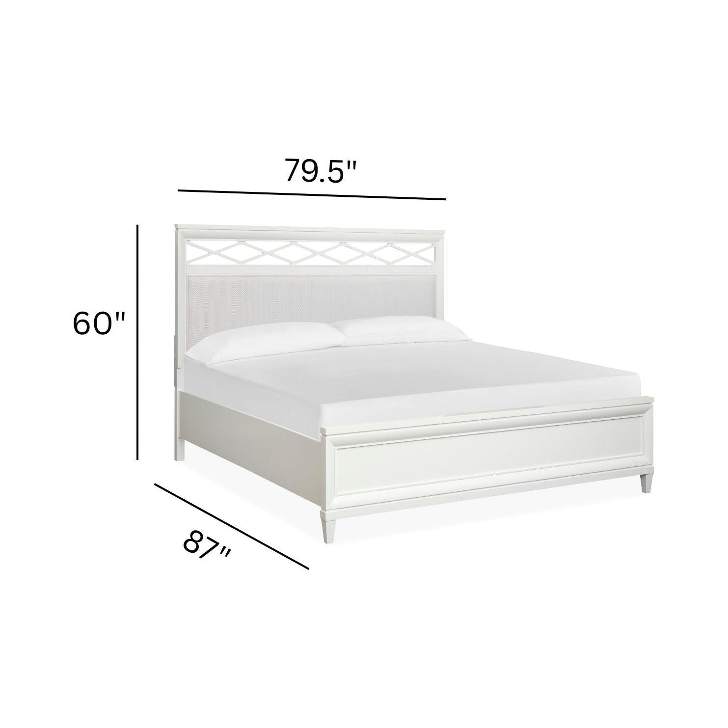 Magnussen Home Springhouse Whisper White Upholstered Panel Bed