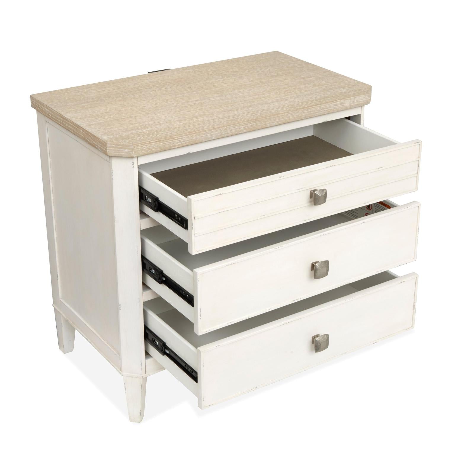 Salt Life Home Echo Isles Sea Pearl and Driftwood Drawer Nightstand