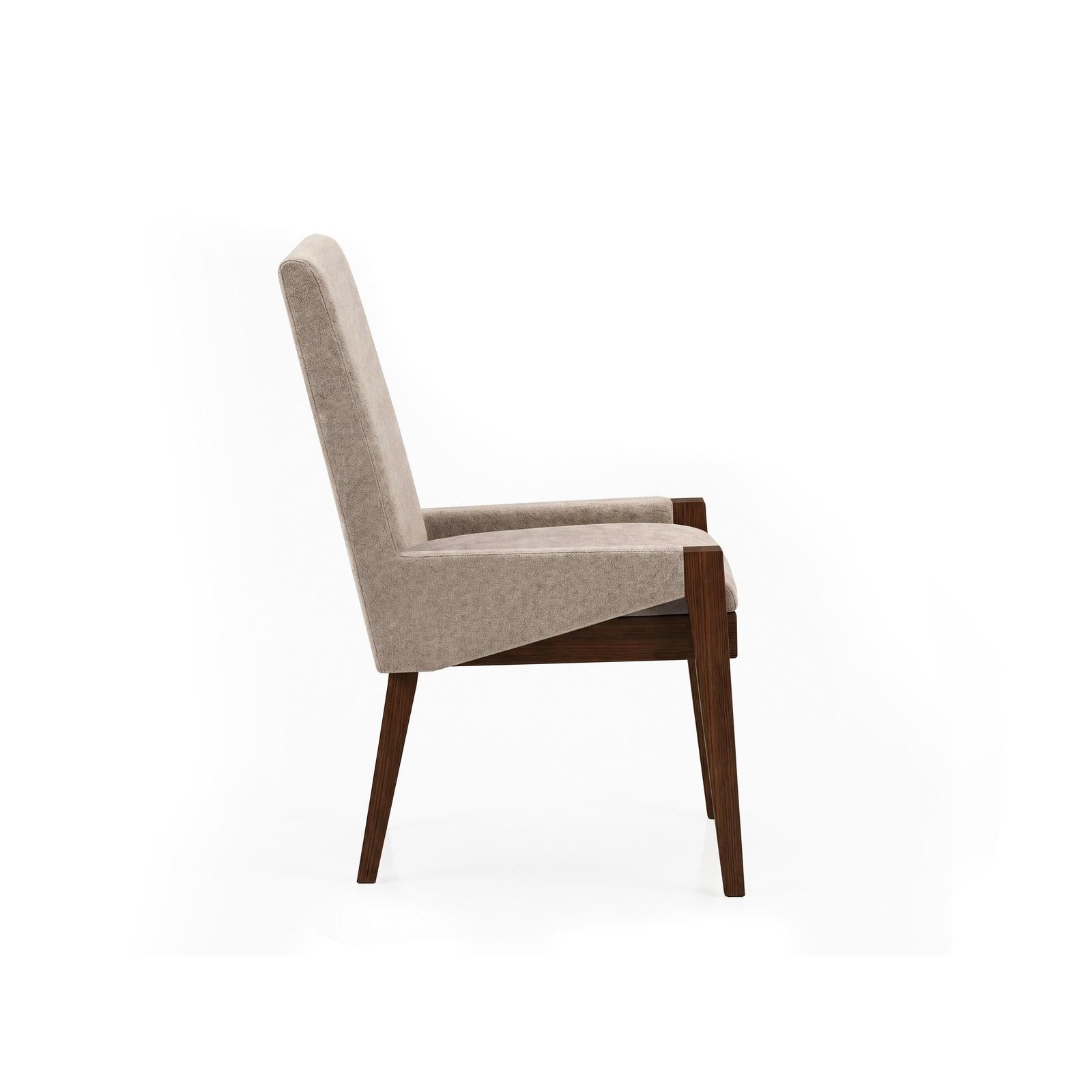 Magnussen Home Reena Rich Brown Upholstered Host Chair Two Pack