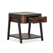 Magnussen Home Hallie Milk Chocolate & Dark Chocolate Rectangular End Table