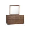 Magnussen Home Selena Brown Double Drawer Dresser With Landscape Mirror