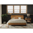 Feizy Eden 39QXF Modern Abstract Rug in Ivory/Brown/Blue