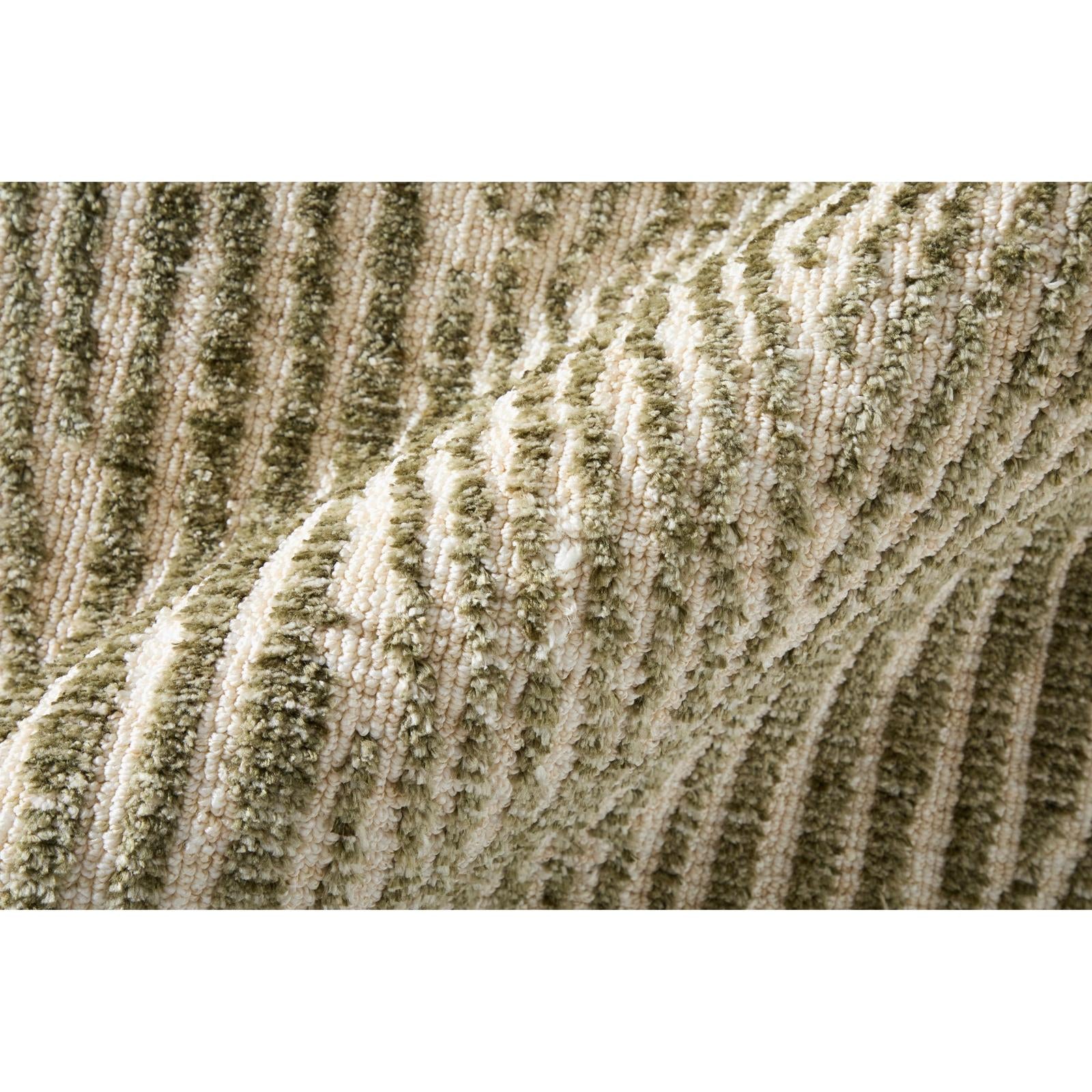 Feizy Colton 8A53F Modern Abstract Rug in Green/Tan