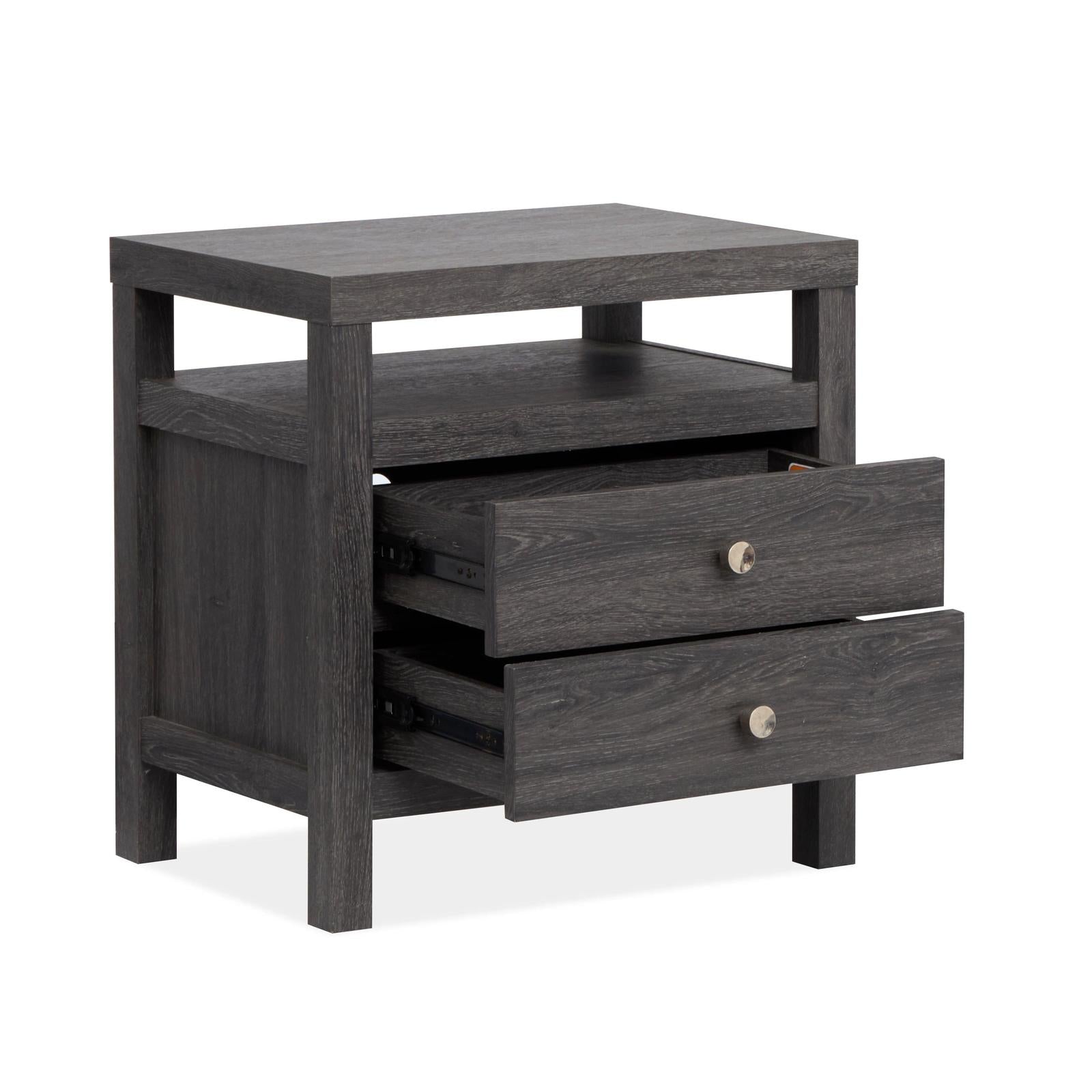 Magnussen Home Merrifield Raisin Black Drawer Nightstand