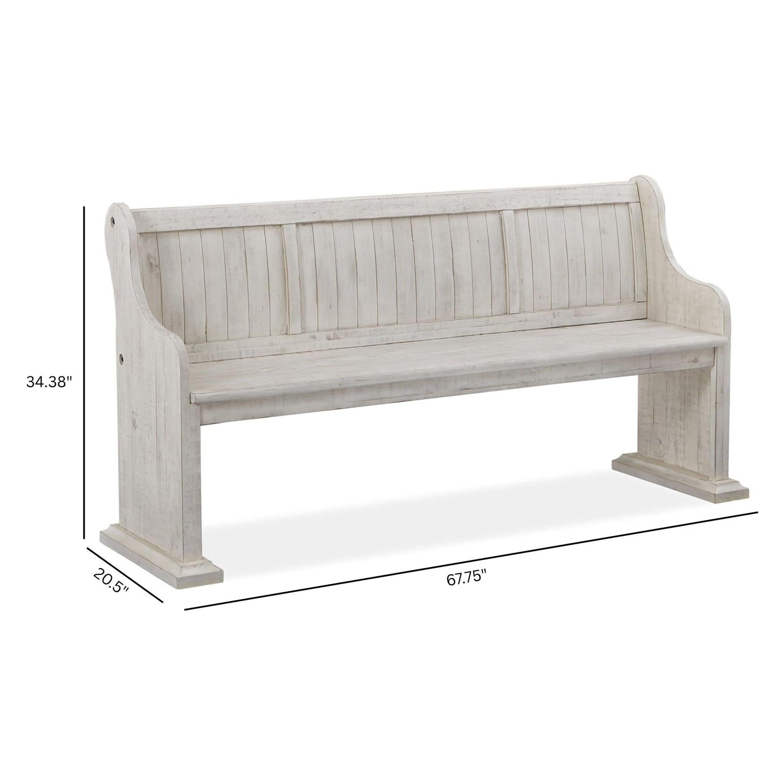 Magnussen Home Bronwyn Alabaster Bench