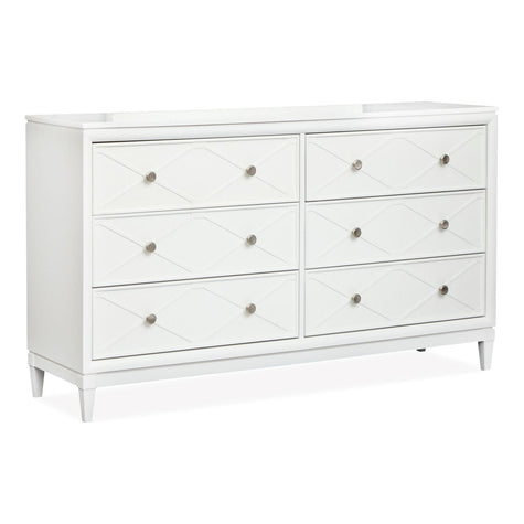 Magnussen Home Springhouse Whisper White Double Drawer Dresser