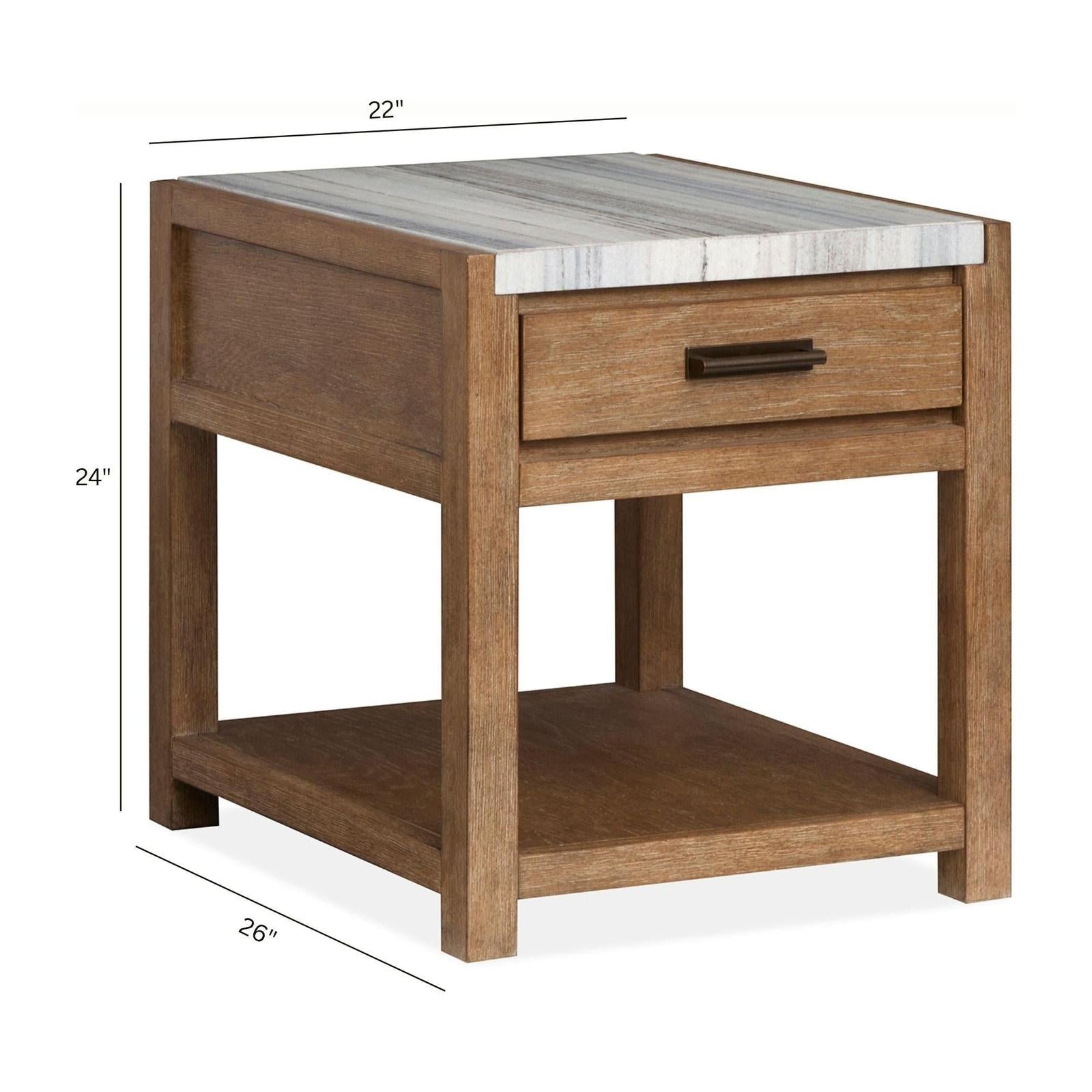 Magnussen Home Plum Creek Rectangular End Table