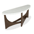 Magnussen Home Arwen Turkish Coffee Demilune Sofa Table