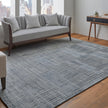 Feizy Eastfield 69AHF Modern Abstract in Blue/Ivory/Gray