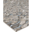 Feizy Azure 3403F Modern Abstract Rug in Blue/Silver/Gray