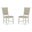 Magnussen Home Heron Cove Chalk White And Dovetail Grey Side Chair Set of 2
