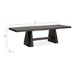 Magnussen Home Tauren Coffee Bean Extendable Double Pedestal Dining Table