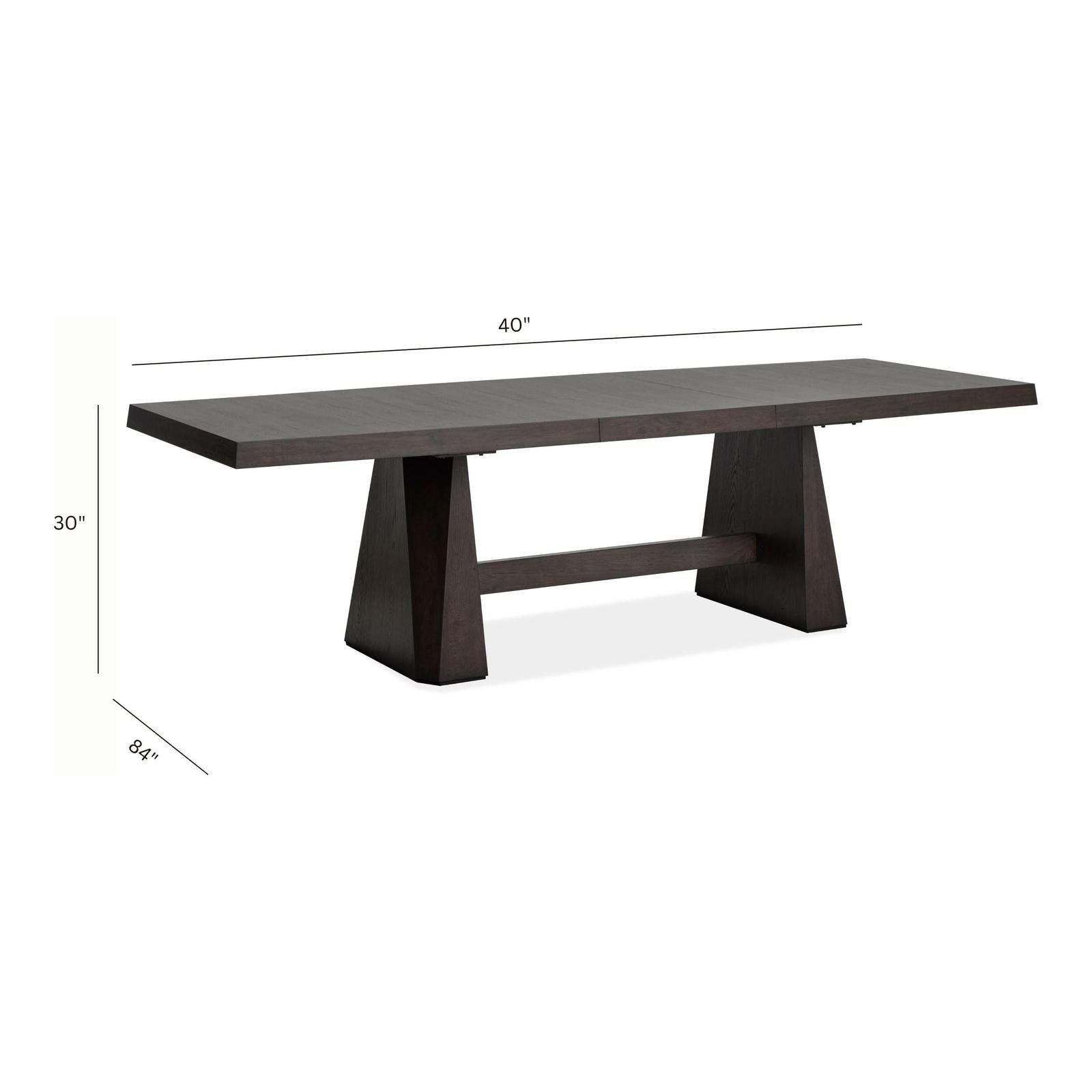 Magnussen Home Tauren Coffee Bean Extendable Double Pedestal Dining Table