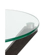 Magnussen Home Jax Carbon Shadow & Chrome Round Cocktail Table