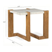 Magnussen Home Carrington Honey Wheat Rectangular End Table
