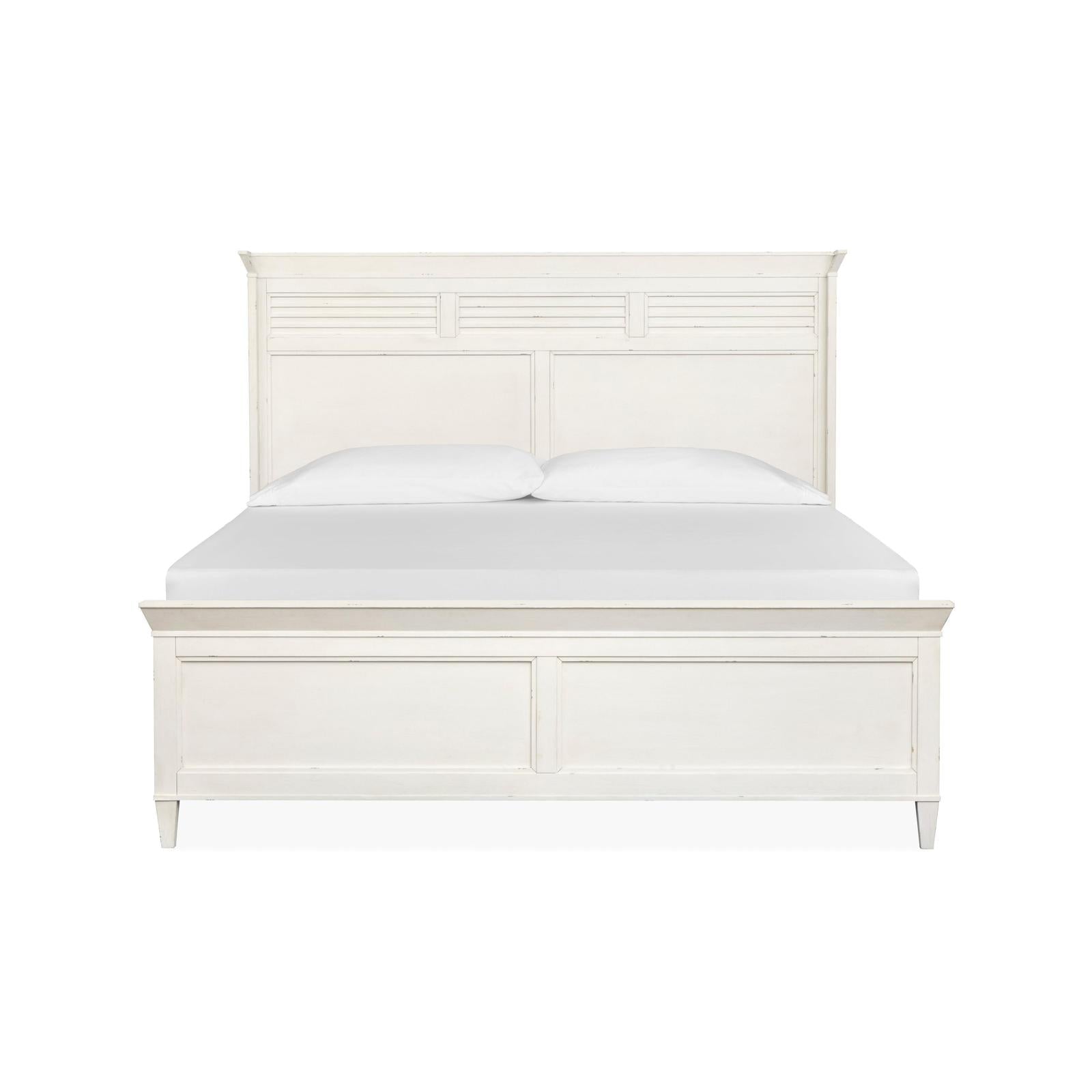 Salt Life Home Echo Isles Sea Pearl and Driftwood King Classic Panel Bed