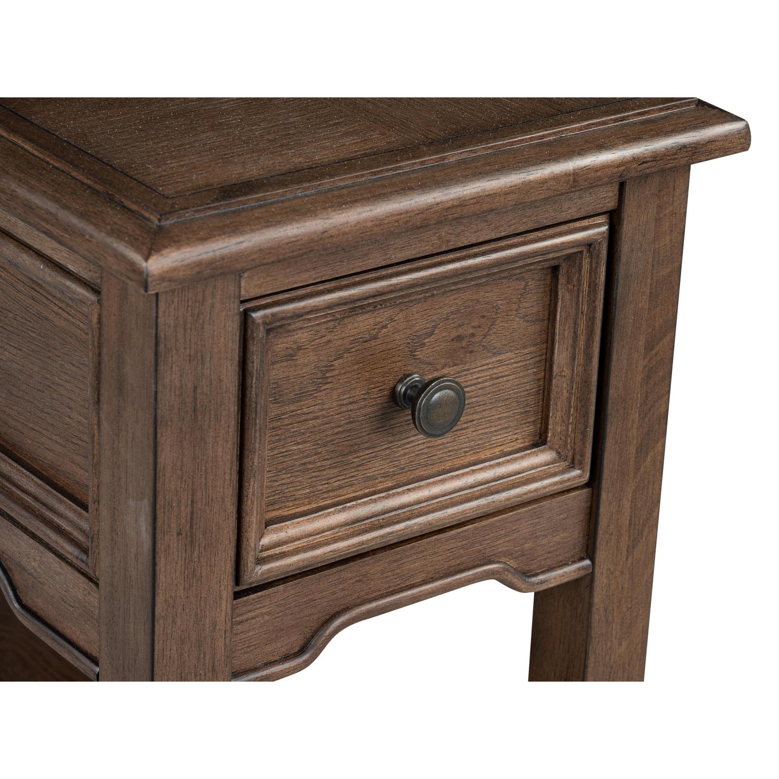 Magnussen Home Cormac Brown Rectangular Accent Table