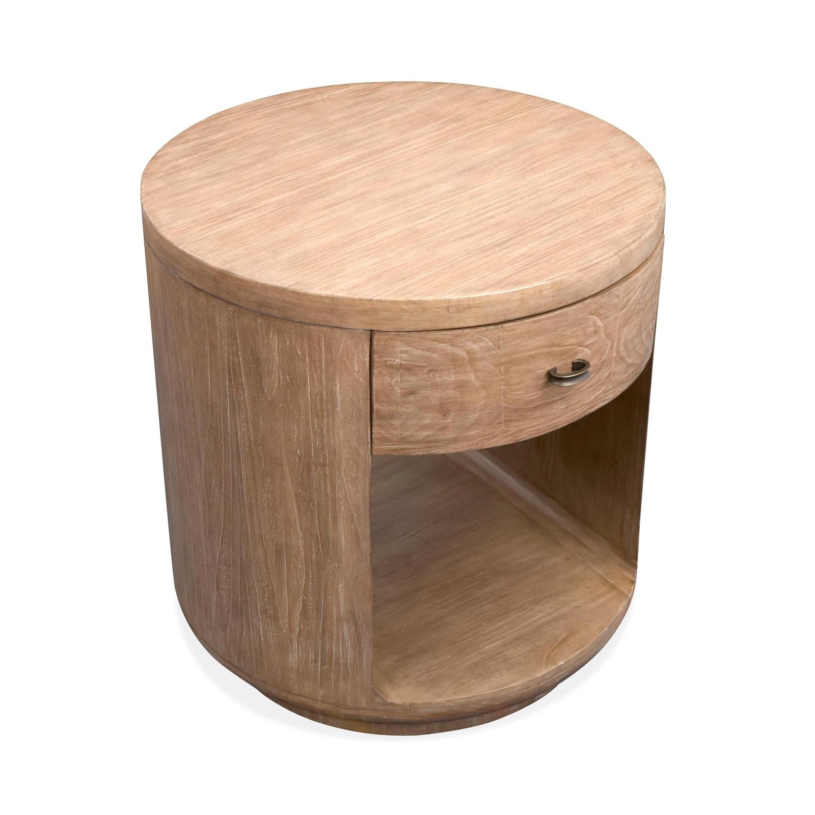 Magnussen Home Sanford Chateau Brown Round End Table