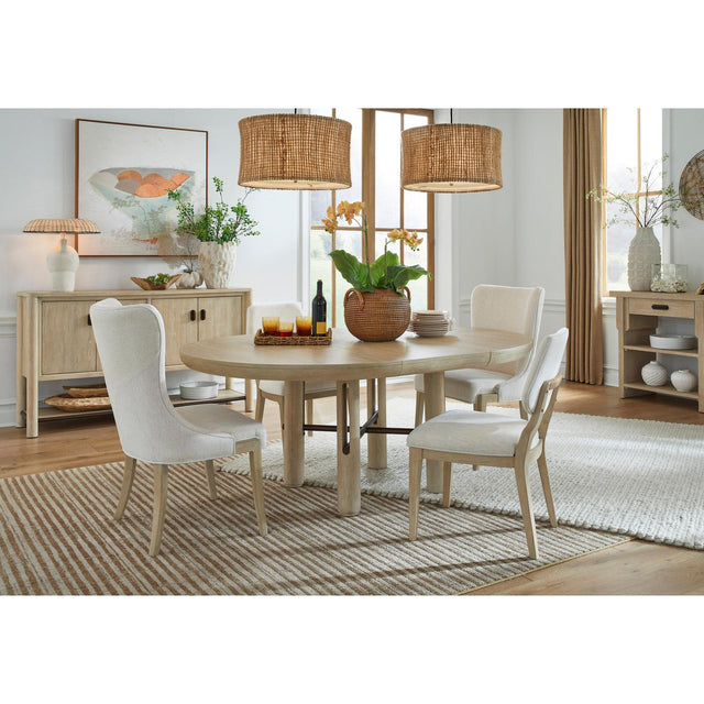 Salt Life Home Sunset Cove Sanibel Brown Upholstered Host Chair Two Pack