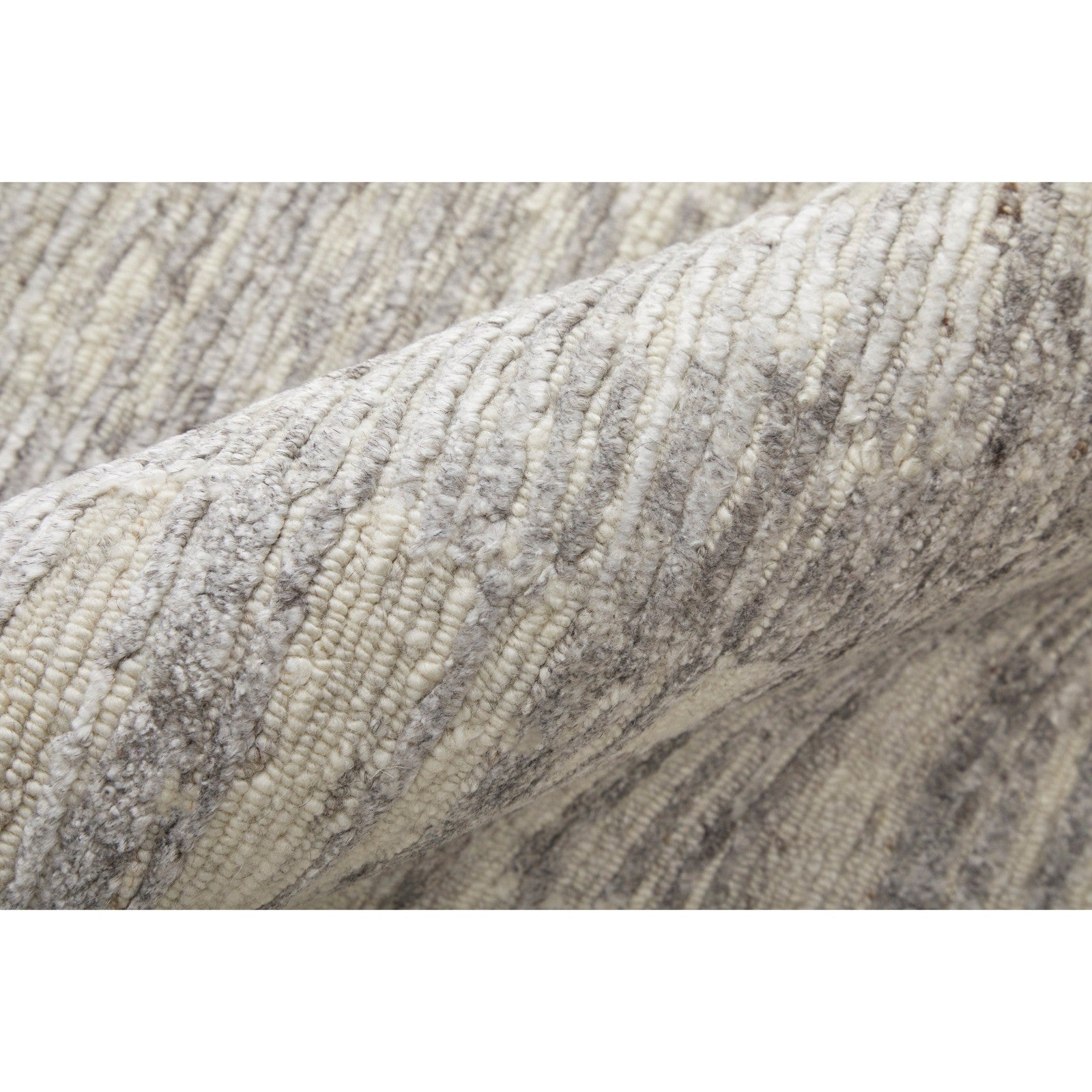 Feizy Brighton 69CHF Modern Abstract in Ivory/Taupe/Silver
