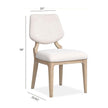 Salt Life Home Sunset Cove Sanibel Brown Upholstered Side Chair Two Pack II