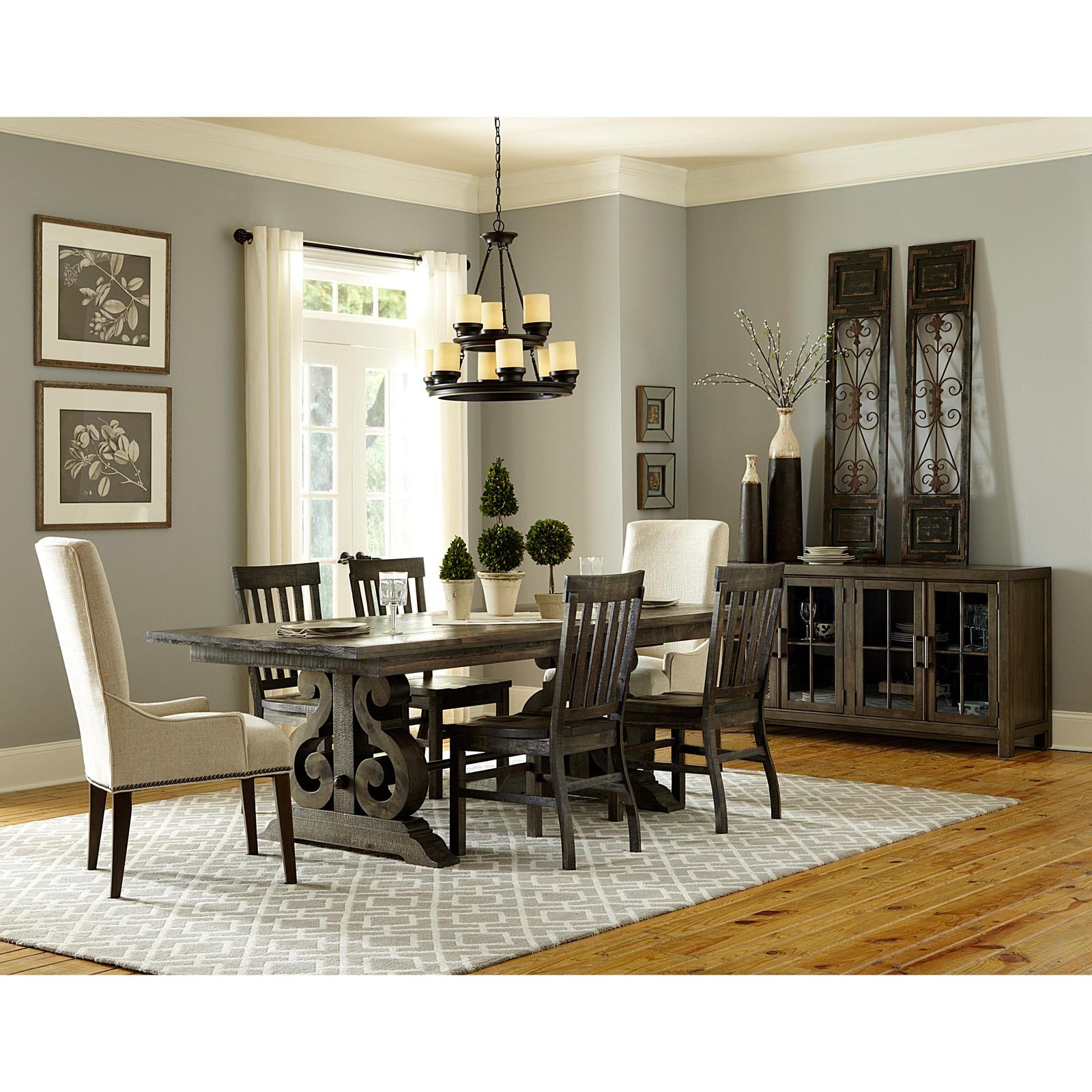 Magnussen Home Bellamy Peppercorn Dining Table