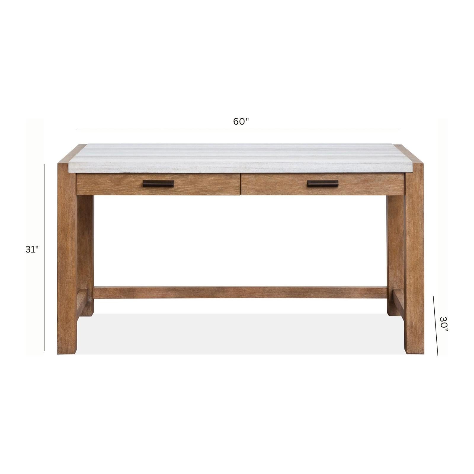 Magnussen Home Plum Creek Sierra Brown Writing Desk