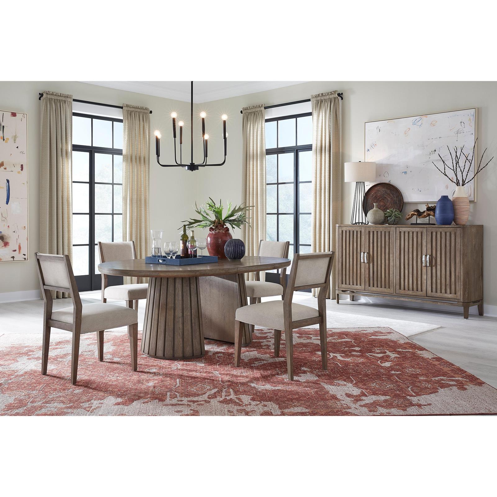 Magnussen Home Kavanaugh Weathered Kona Brown Upholstered Side Chair Set of 2