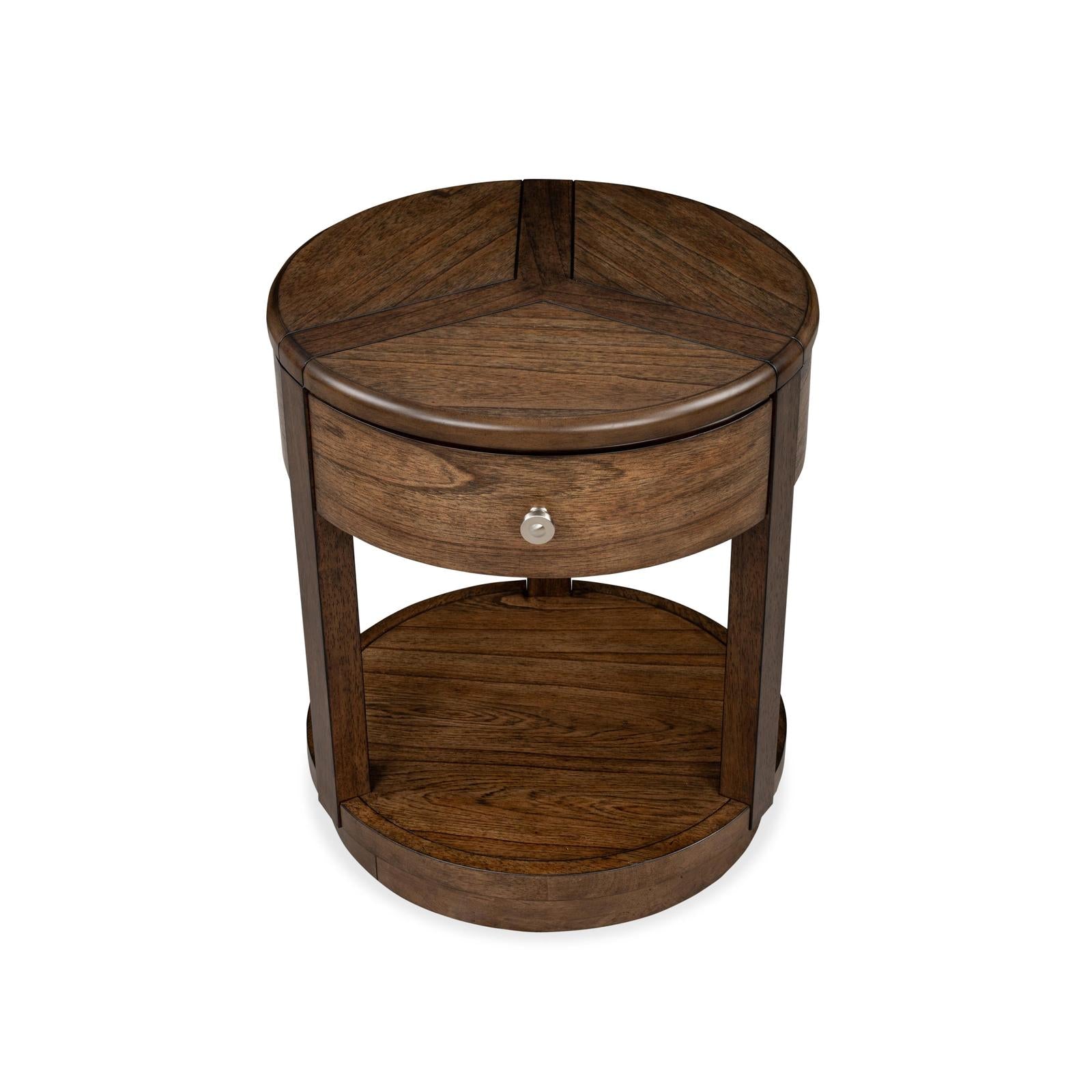 Magnussen Home Connolly Brown Drawer End Table