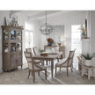 Magnussen Home Lancaster Dovetail Grey Upholstered Bench With Back